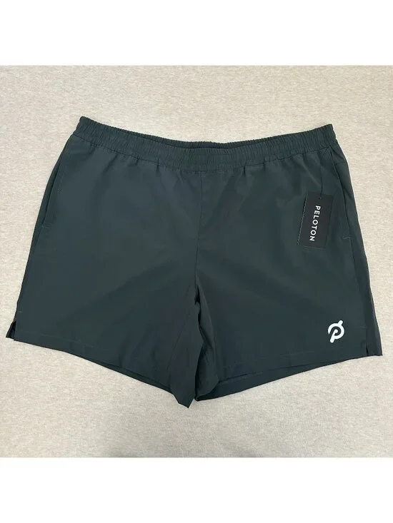 Peloton Unlined Drawstring Men’s Size L US Green Training Shorts 7” Inseam - Picture 1 of 10
